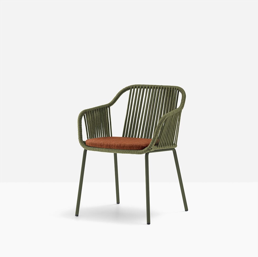 Pedrali Babila Twist 2795 - Outdoor Sessel - VE300E Forest green - D24 Copper red