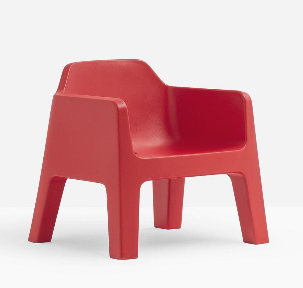 Pedrali Plus Air 631 Loungesessel-RO-Polyethylen Rot