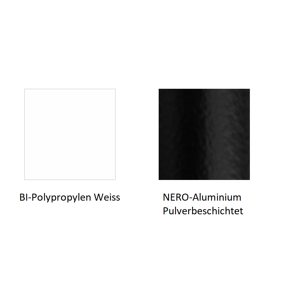 Pedrali Plural Bänke Mit Armlehnen-3 sitzer-BI-Polypropylen Weiss-NERO-Aluminium Pulverbeschichtet