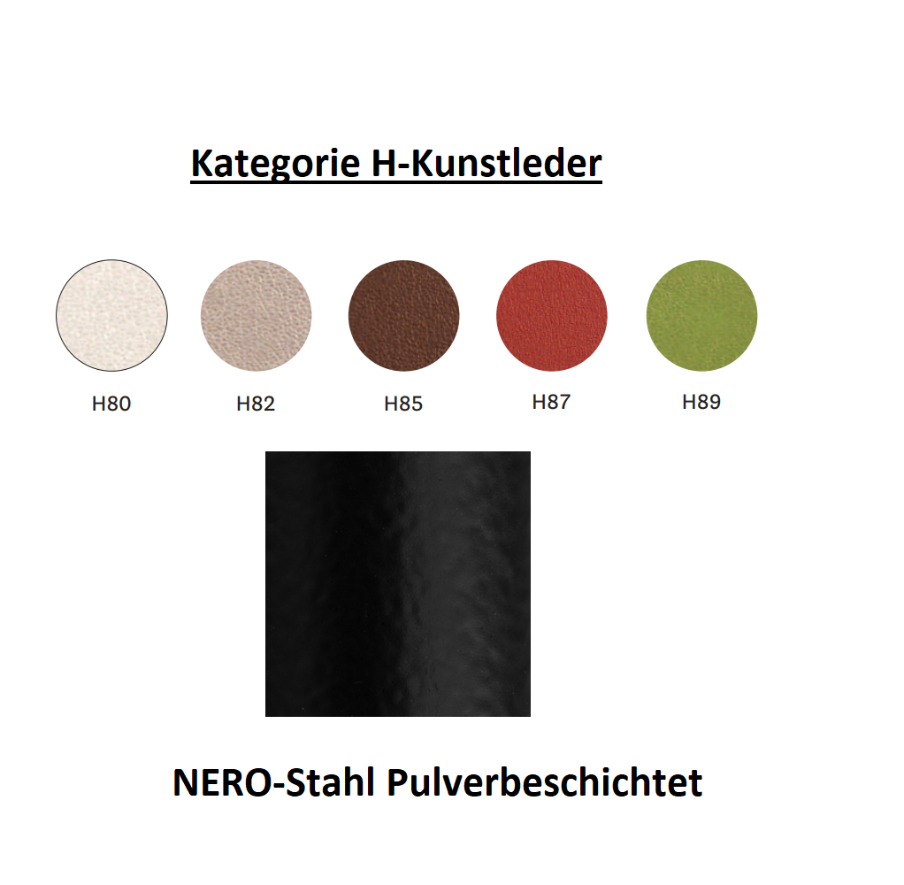 Pedrali Cube XL 1461-Kategorie H-NERO-Stahl Pulverbeschichtet
