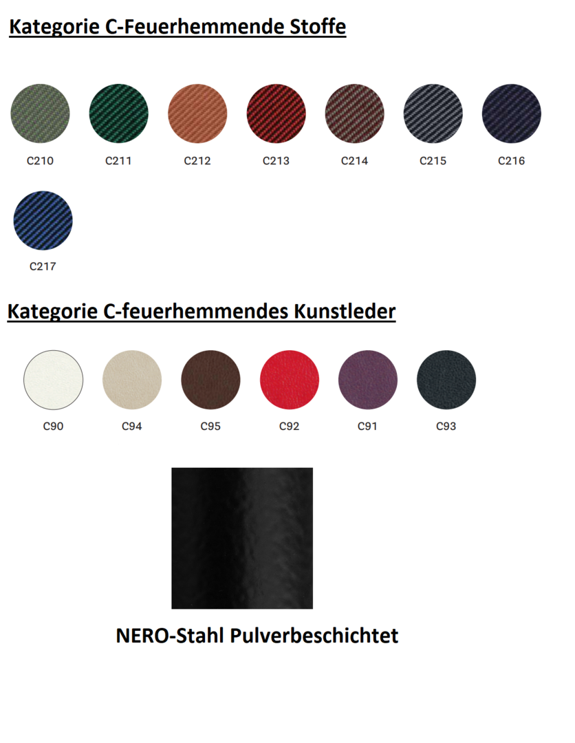 Pedrali Cube XL 1461-Kategorie C-NERO-Stahl Pulverbeschichtet