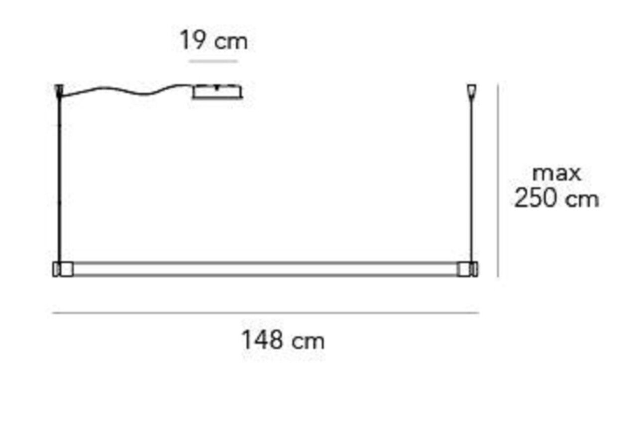 Fontanaarte Oort - Pendelleuchte Horizontal