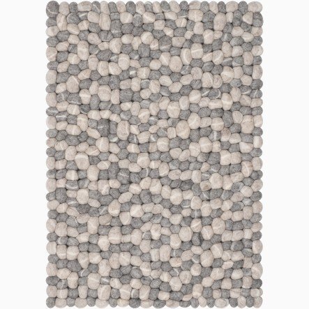Myfelt Filzkugelteppich Ernie Rechteckig