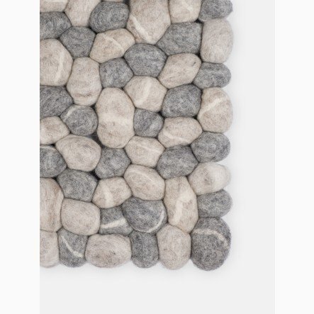 Myfelt Filzkugelteppich Ernie Rechteckig