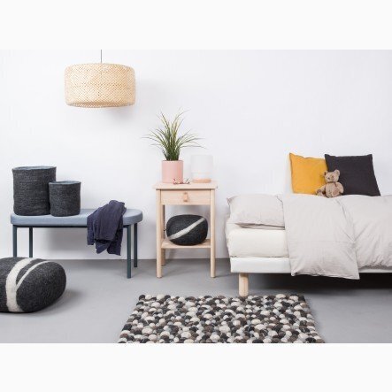 Myfelt Filzkugelteppich Hardy Rechteckig