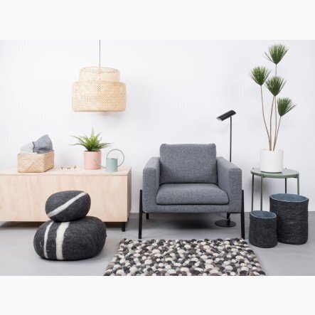 Myfelt Filzkugelteppich Hardy Rechteckig