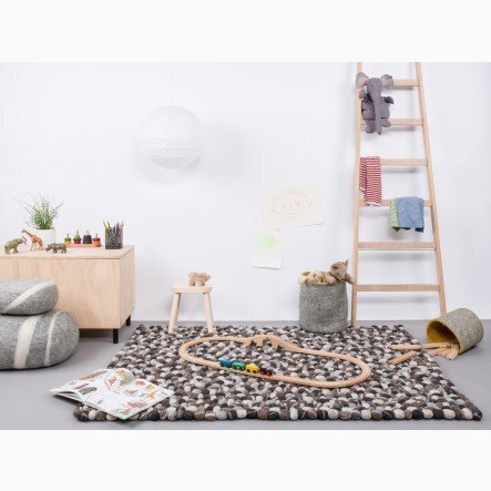 Myfelt Filzkugelteppich Hardy Rechteckig