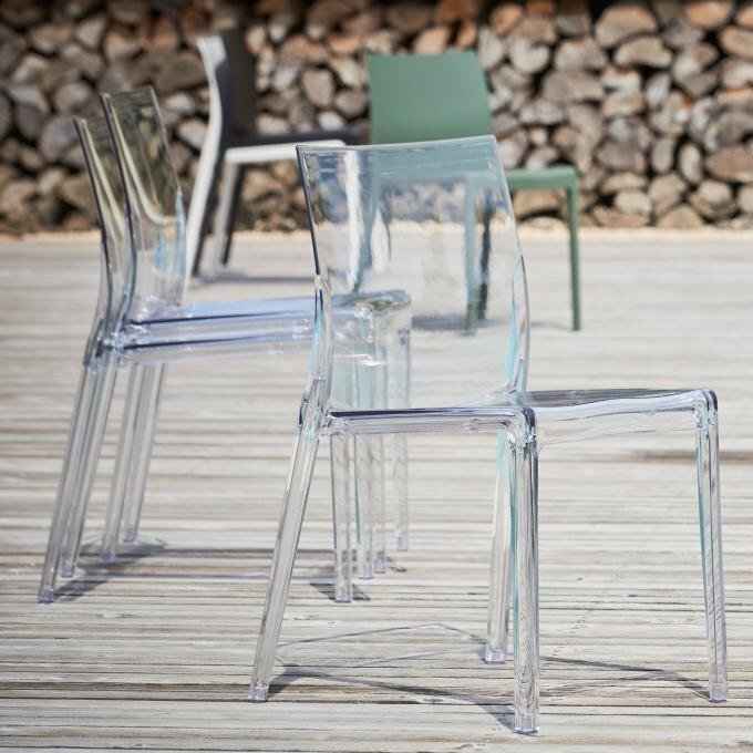 Jan Kurtz - Mia Stuhl Viererpack - transparent