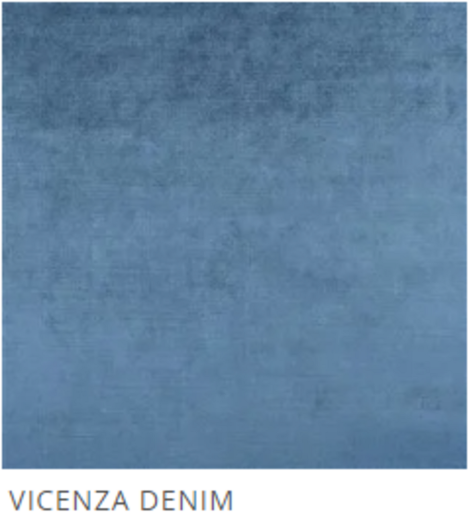 Jan Kurtz - Rondo Pouf Samt - Vicenza Denim