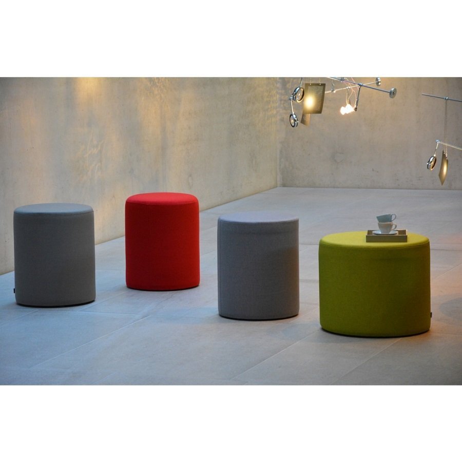 Jan Kurtz Rondo Pouf Leder Ø50 cm