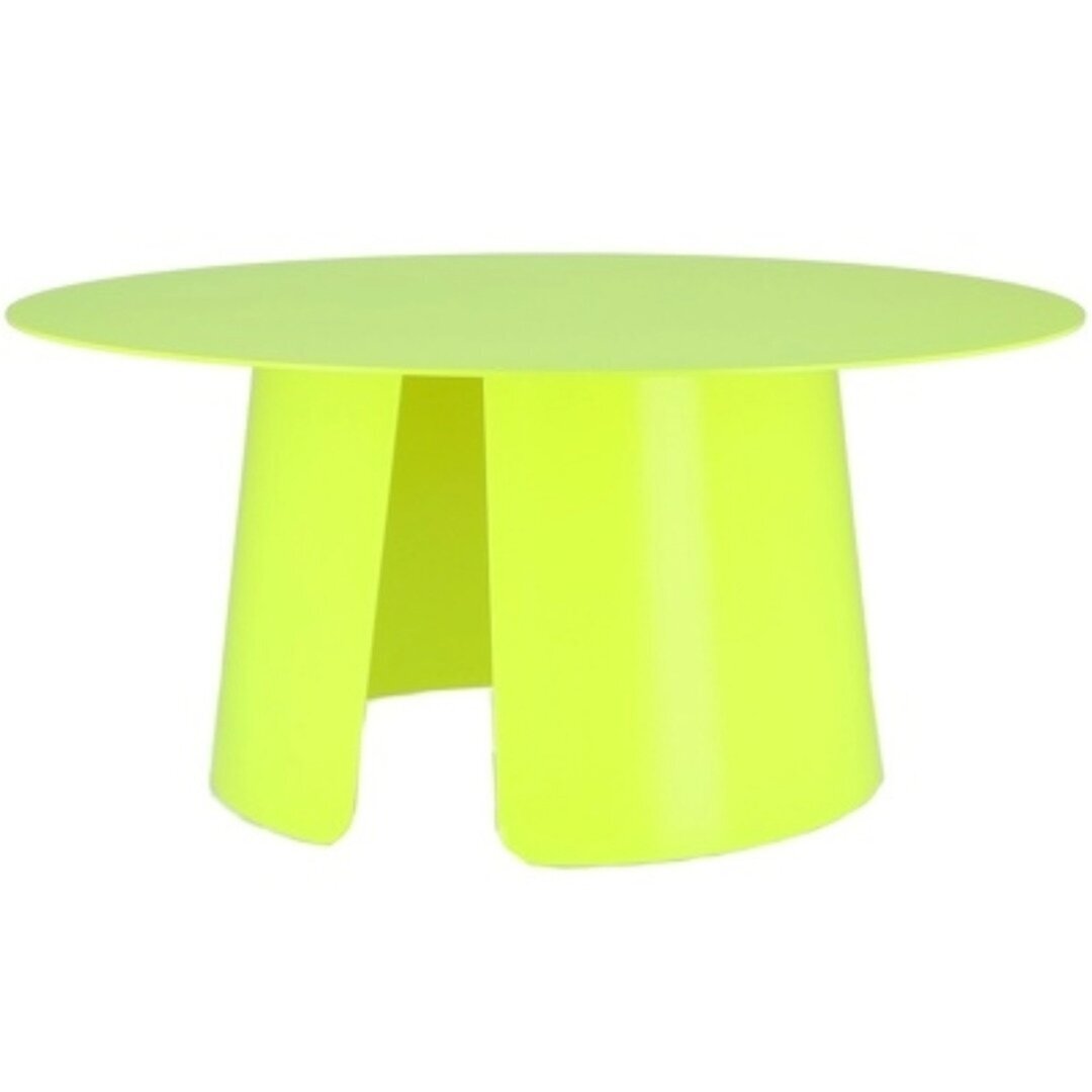 Jan Kurtz Feel Neon Beistelltisch - leuchtgelb RAL 1026 - Ø 80 x 36 cm
