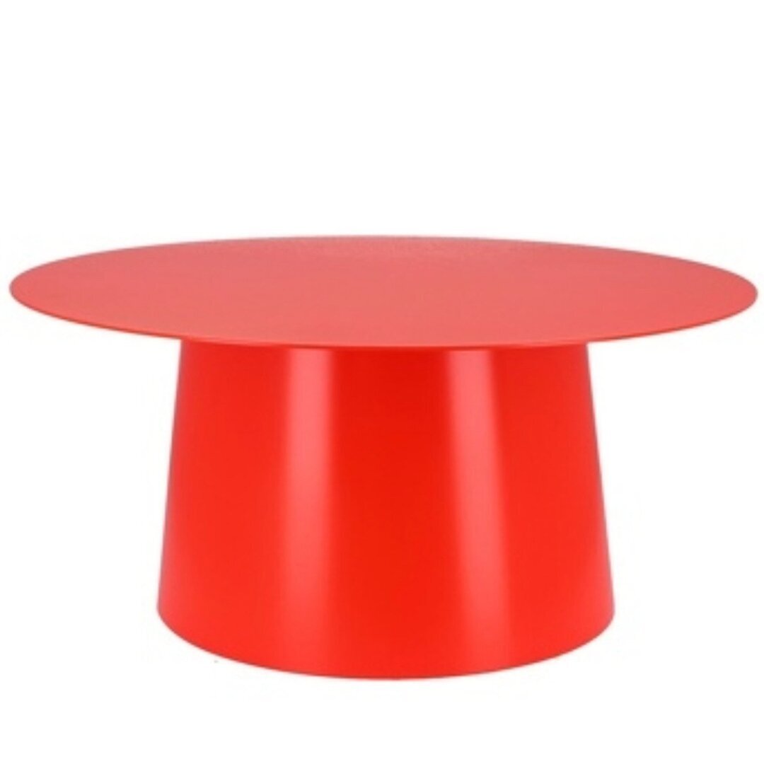 Jan Kurtz Feel Neon Beistelltisch - leuchthellrot RAL 3026 - Ø 80 x 36 cm