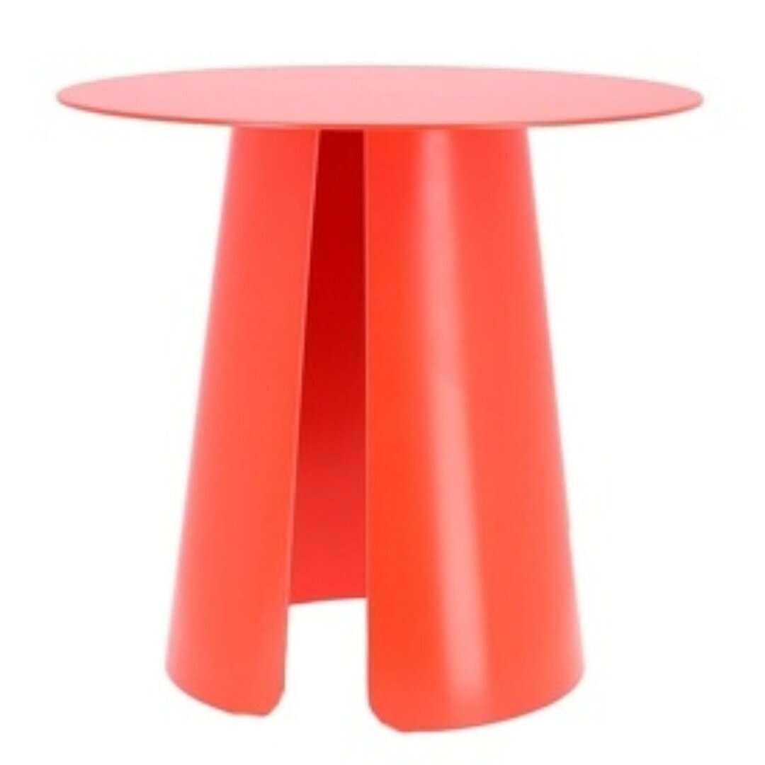 Jan Kurtz Feel Neon Beistelltisch - leuchthellrot RAL 3026 - Ø 50 x 46 cm