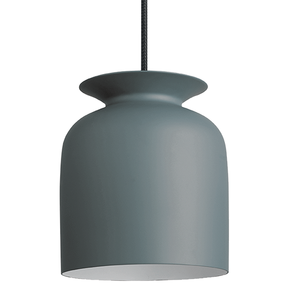Gubi Ronde Pendant -   Black - Pigeon Grey Matt