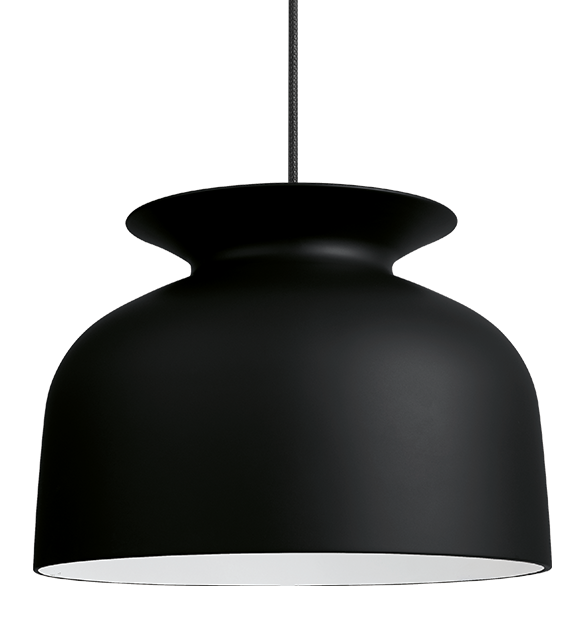 Gubi Ronde Pendant -     Black - Soft Black Matt