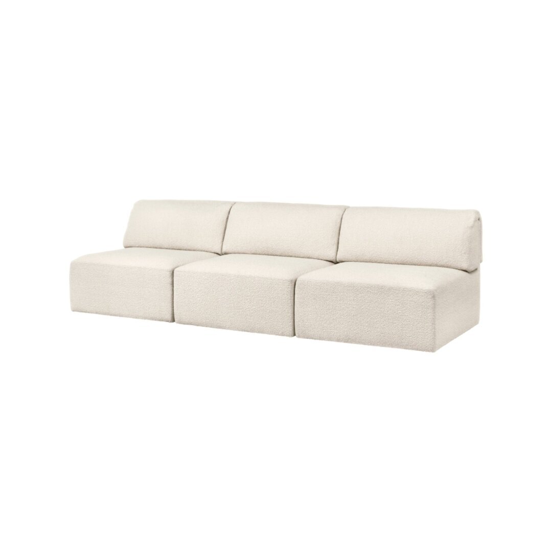 Gubi Wonder Sofa - 3-Seater Without Armrest