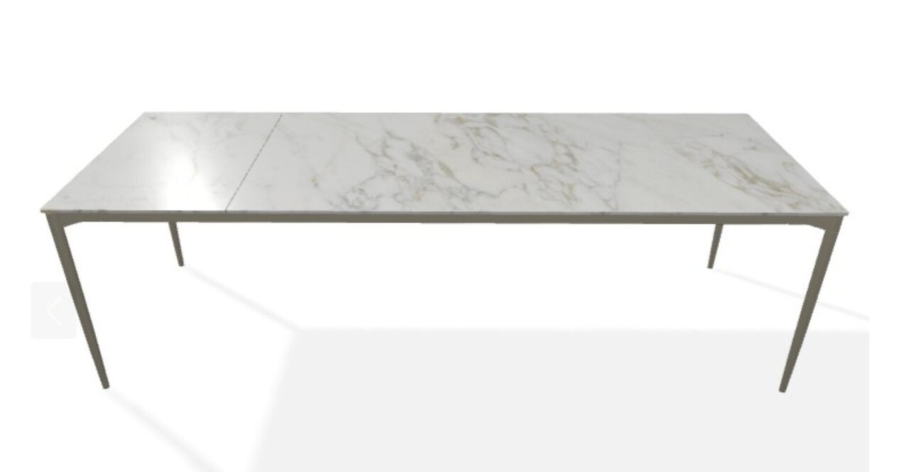 Joli Marguerite Ausziehtisch-Marguerite Ausziehtisch-Bronze-200 x 260 cm-Bianco D'Oro