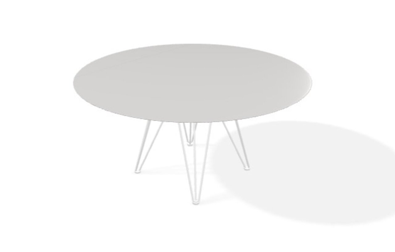 Joli Wire Tisch Rund-Weiss-Absolutes Weiß-Ø 150 cm