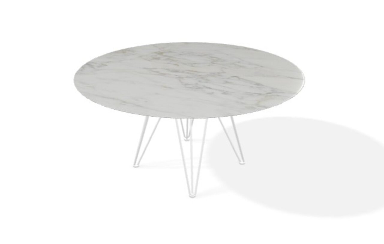 Joli Wire Tisch Rund-Weiss-Bianco D'Oro-Ø 150 cm