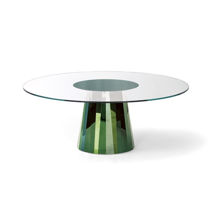 ClassiCon Pli Table - grün-mittig lackiert