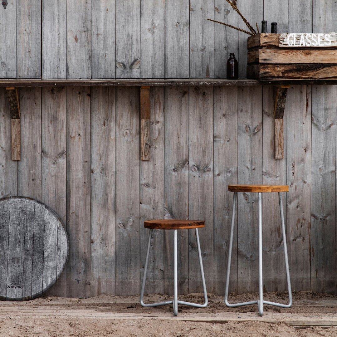 Grythyttan Hocker V1 63 - Teakholz unbehandelt