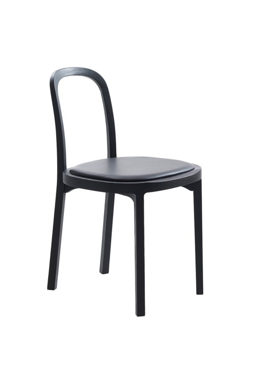 Woodnotes Siro+ Chair - black / black leather