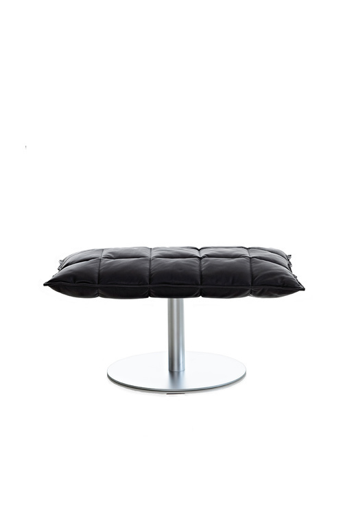 Woodnotes K Ottoman Base Plate-black-leather