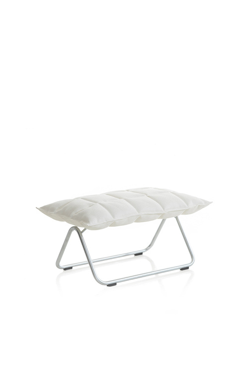Woodnotes K Ottoman-White\natural