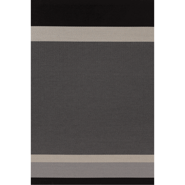 Woodnotes Panorama Carpet-black-light grey
