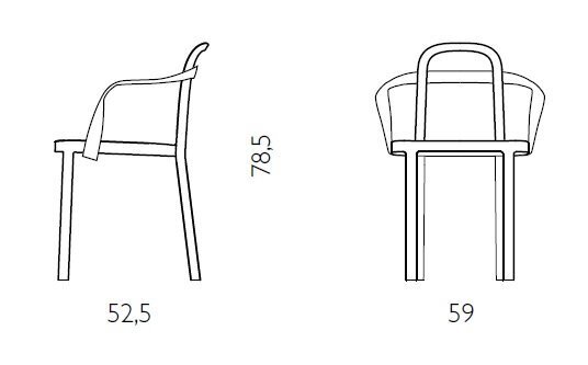 Woodnotes Siro+ Chair with Armrests