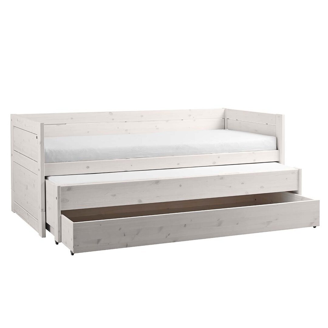 LifeTime Kojenbett mit Gästebett und Bettkasten - White Wash