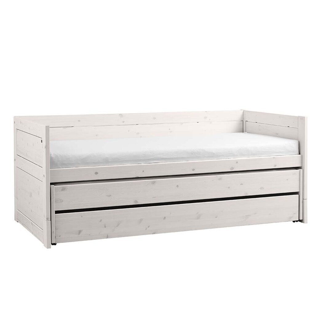 LifeTime Kojenbett mit Gästebett und Bettkasten - White Wash