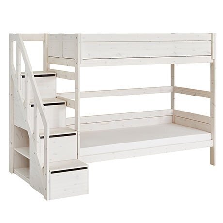 Lifetime Etagenbett mit Treppe - Whitewash