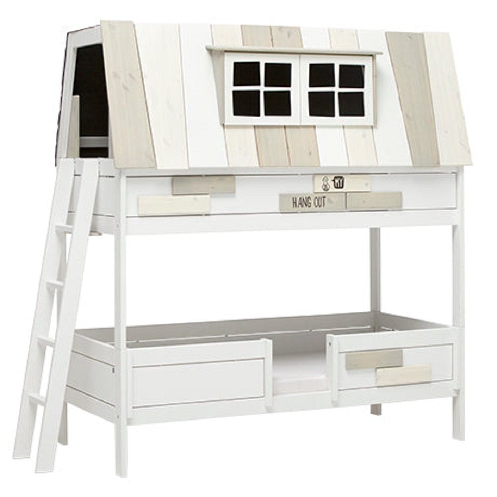 Lifetime Bunkbed My Hangout - Etagenbett: White-Delux Lattenrost