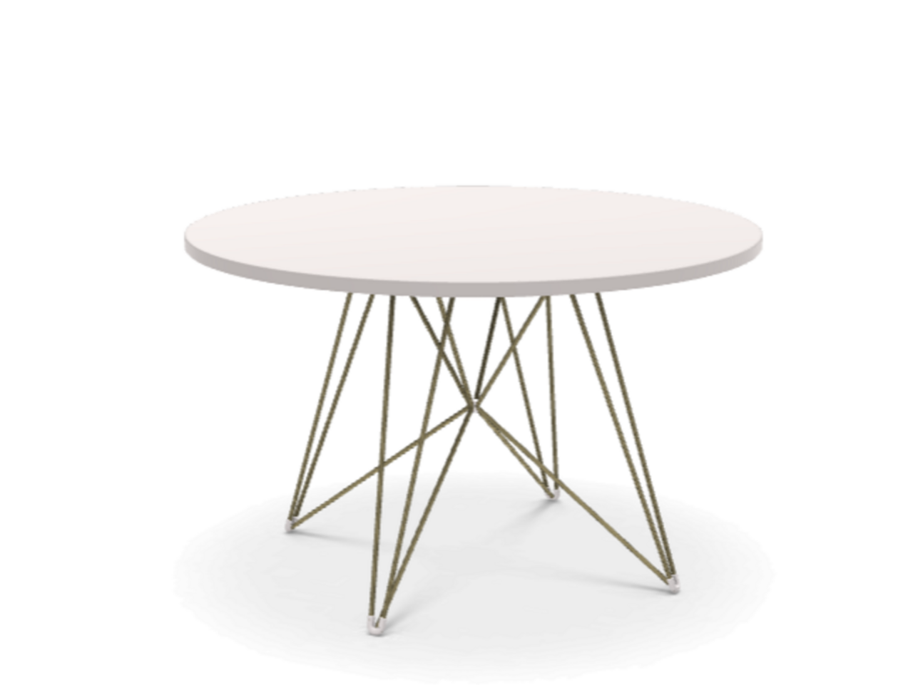 MAGIS TAVOLO XZ3 TISCH, Gold - MDF Weiss