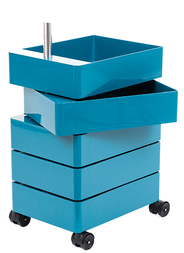 Magis 360° Container, niedrige Ausführung- Blue