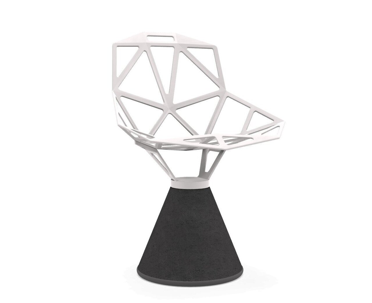 Magis Chair One Stuhl - White 5110/ Concrete Black