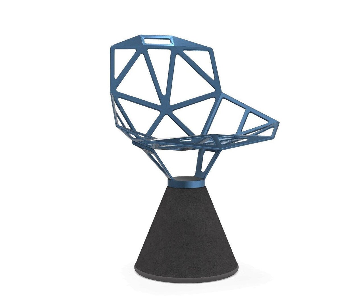Magis Chair One Stuhl - Blue 5255 / Concrete Black