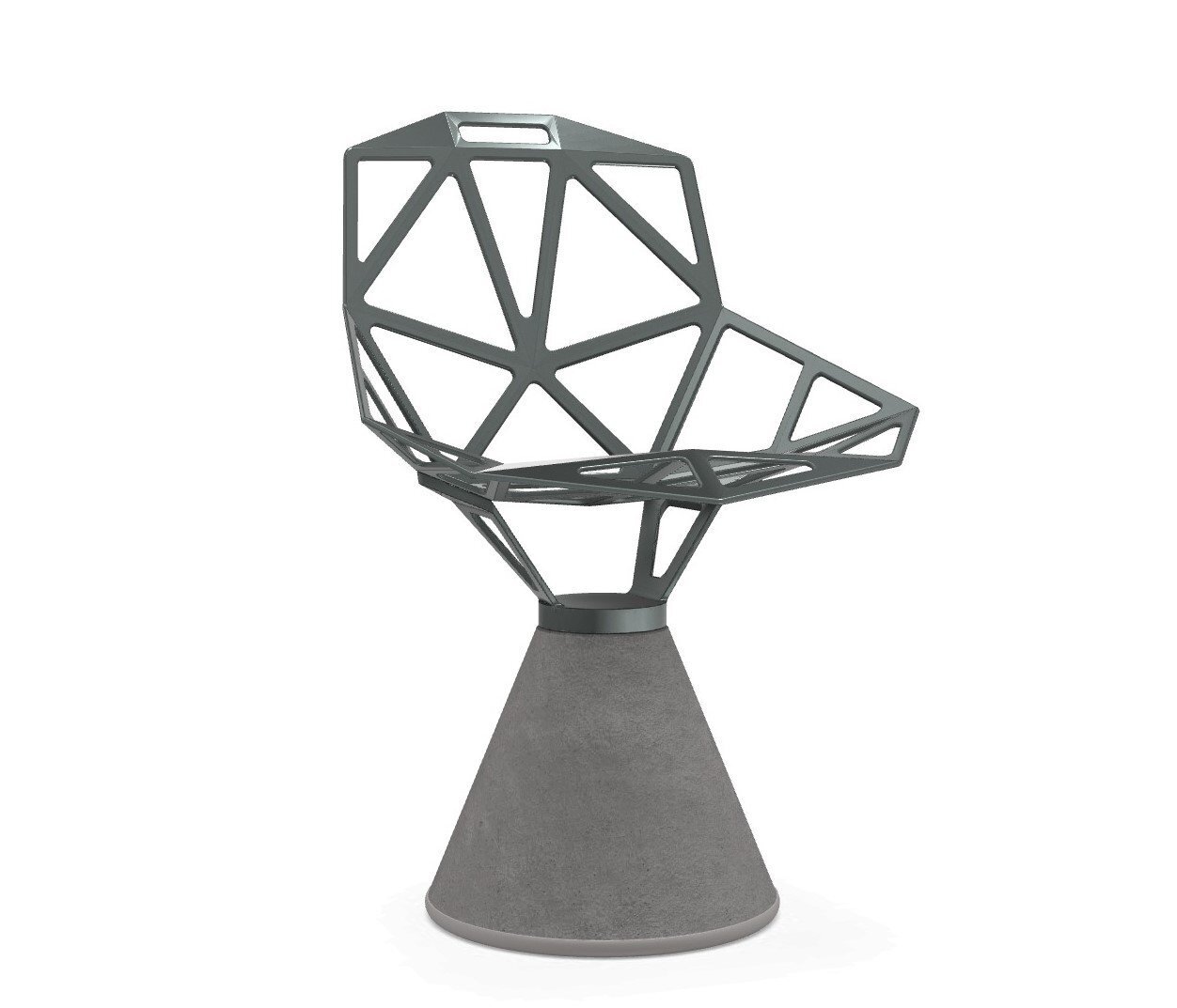 Magis Chair One Stuhl - 	Grey-Green 5256 / Concrete Natural