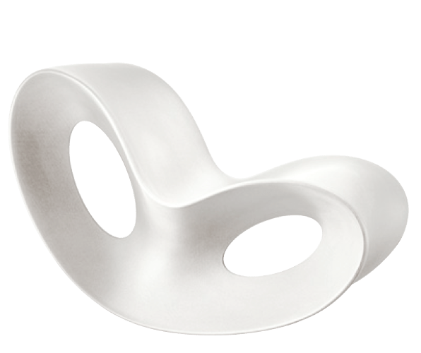 Magis Voido Schaukelstuhl, glänzend lackiert- White