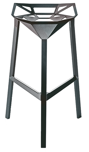 Magis Stool_One Bar-Hocker, 77 cm Sitzhöhe- Grau Green