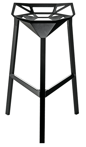 Magis Stool_One Bar-Hocker, 77 cm Sitzhöhe- Black