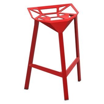 Magis Stool_One Bar-Hocker, 67 cm Sitzhöhe- Red