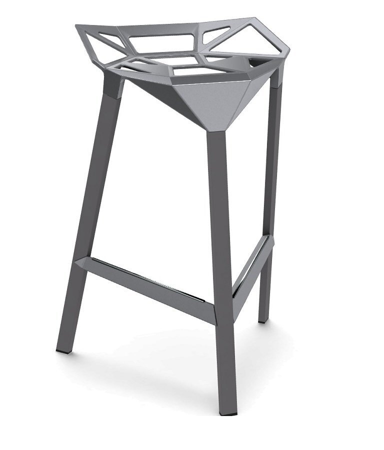Magis Stool_One Bar-Hocker, 67 cm Sitzhöhe- Grey
