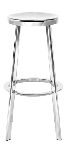 Magis Déjà-Vu Stool Hocker, hoch- Aluminium poliert