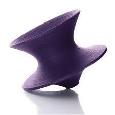 Magis Spun Hocker - dunkellila