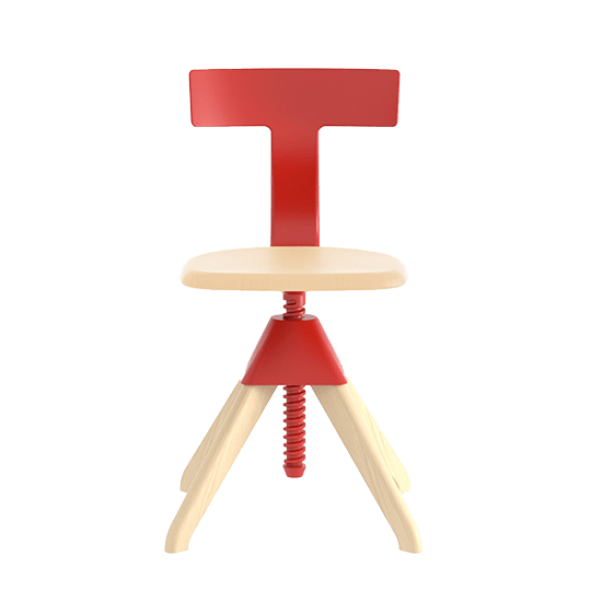 Magis Tuffy The Wild Bunch Stuhl - Natural/Red