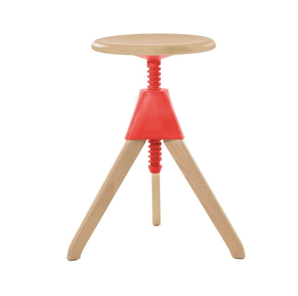 Magis Jerry The Wild Bunch Hocker - NATURAL/RED 1782C