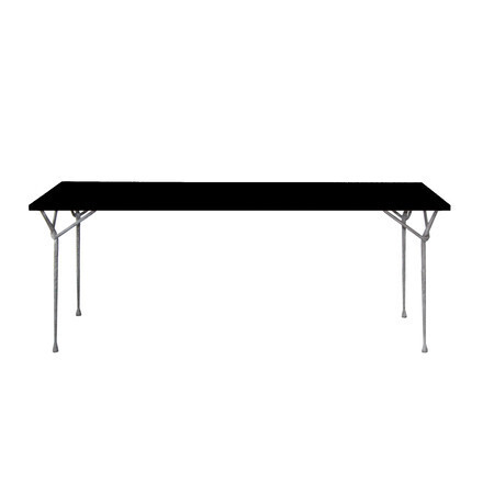 Magis Officina Esstisch -  200 cm, verzinkt / schwarz