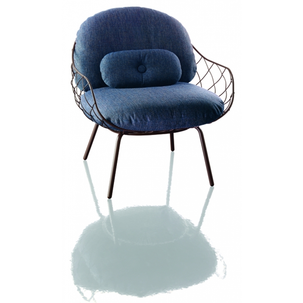 Magis - Pina Polstersessel Outdoor - Braun - Blau